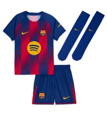 Barcelona Frenkie de Jong #21 Hjemmebanetrøje Børn 2025-26 Kortærmet (+ Korte bukser)
